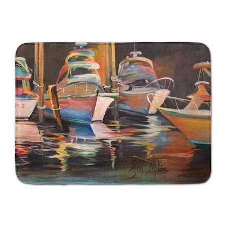 Carolines Treasures Sea Chase Deep Sea Fishing Boats Machine Washable Memory Foam Mat JMK1076RUG